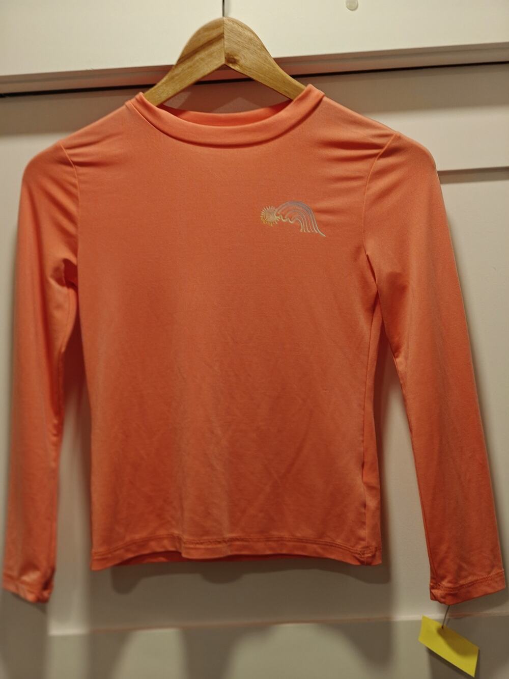 Cat & Jack Coral Sun Wave Rash Guard Swim Top